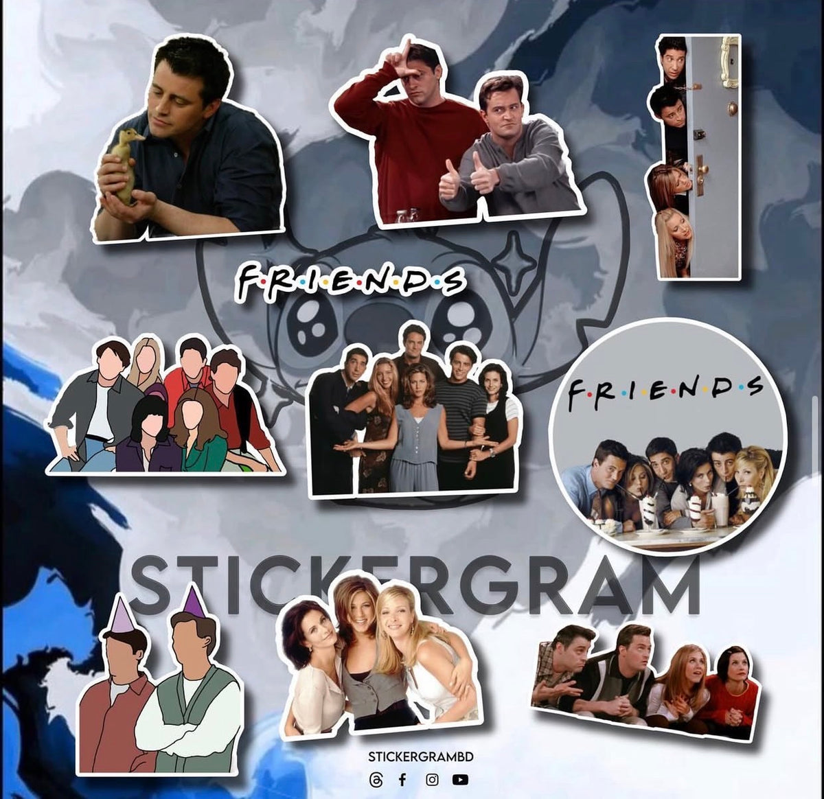 Friends Sticker Set 01 – Stickergram BD
