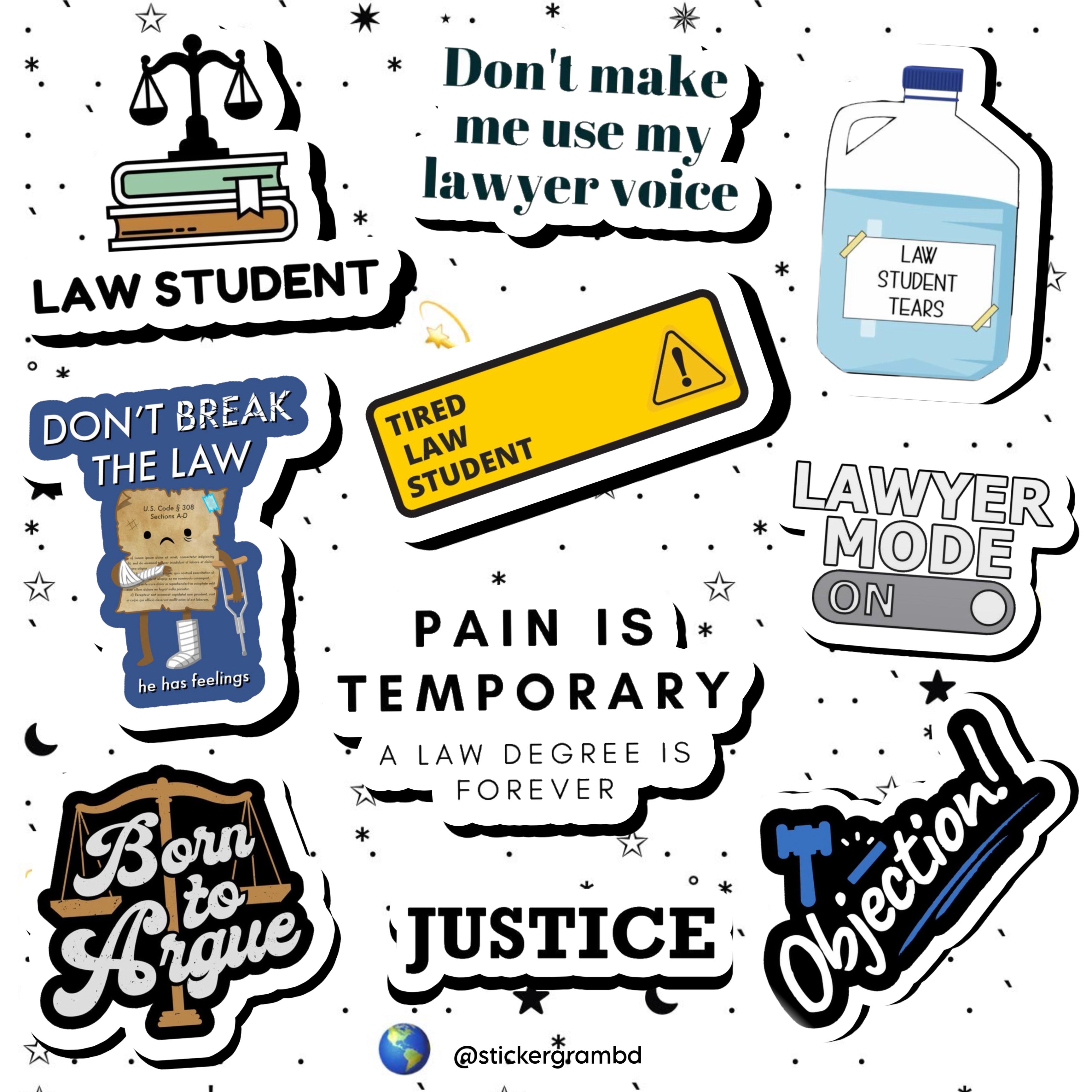 Law Sticker Set
