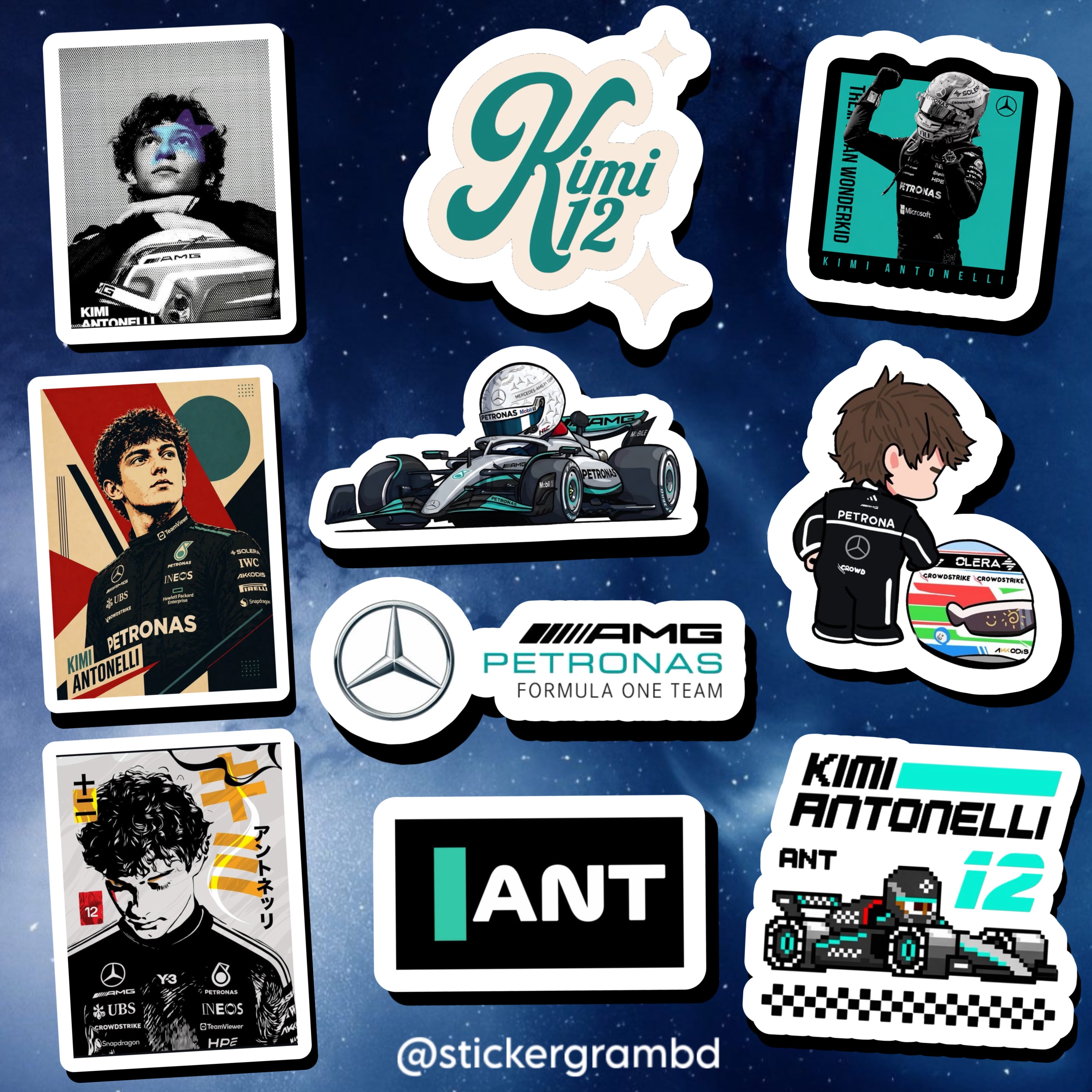 Kimi Antonelli Sticker Set