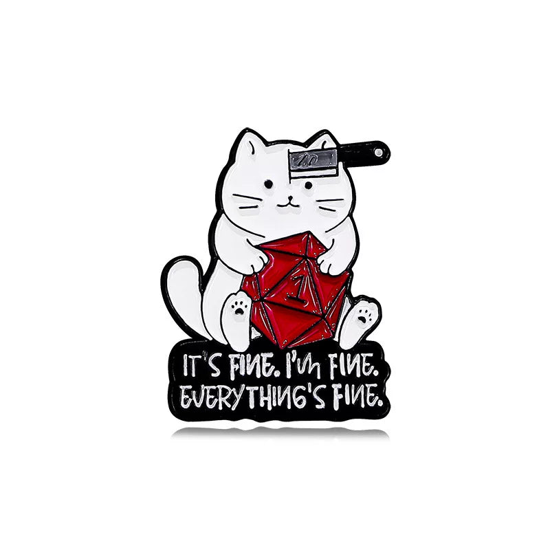 Cat Metal Pin 02