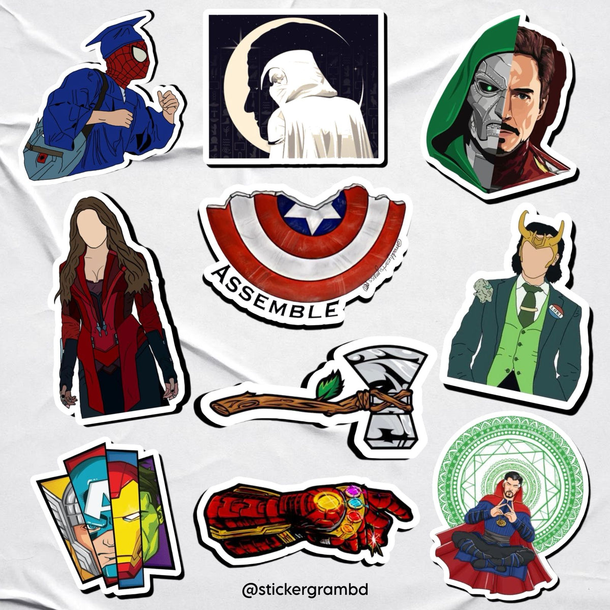 Jeff Marvel Sticker Marvel Sticker Set 02 – Stickergram BD