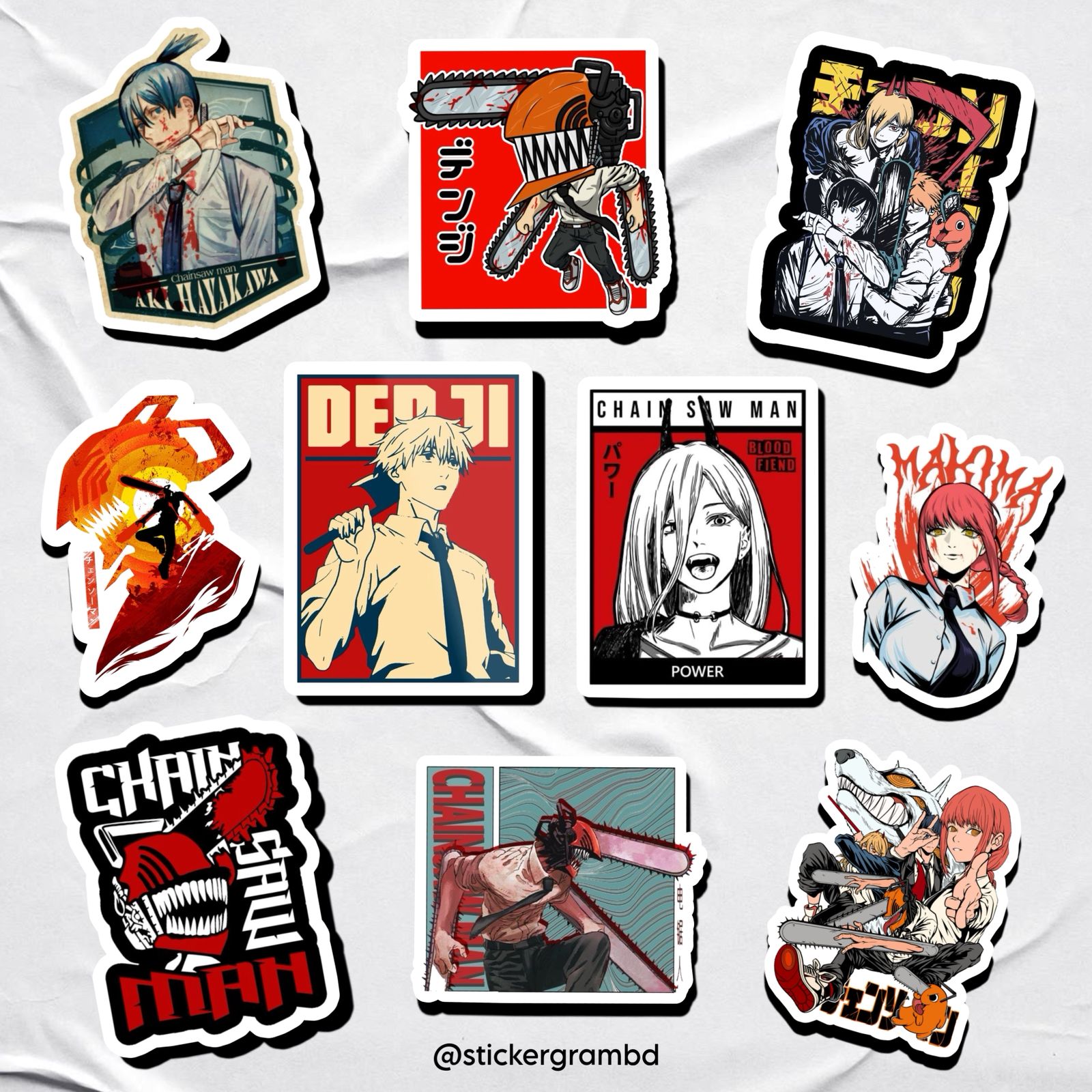Chainsaw Man Sticker Set