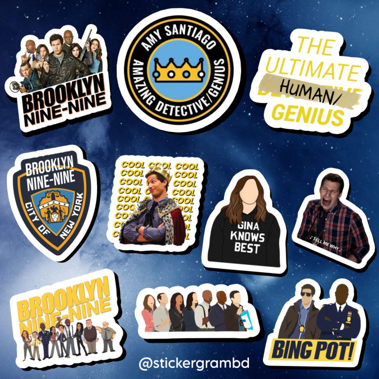 Brooklyn Nine-Nine Sticker Set