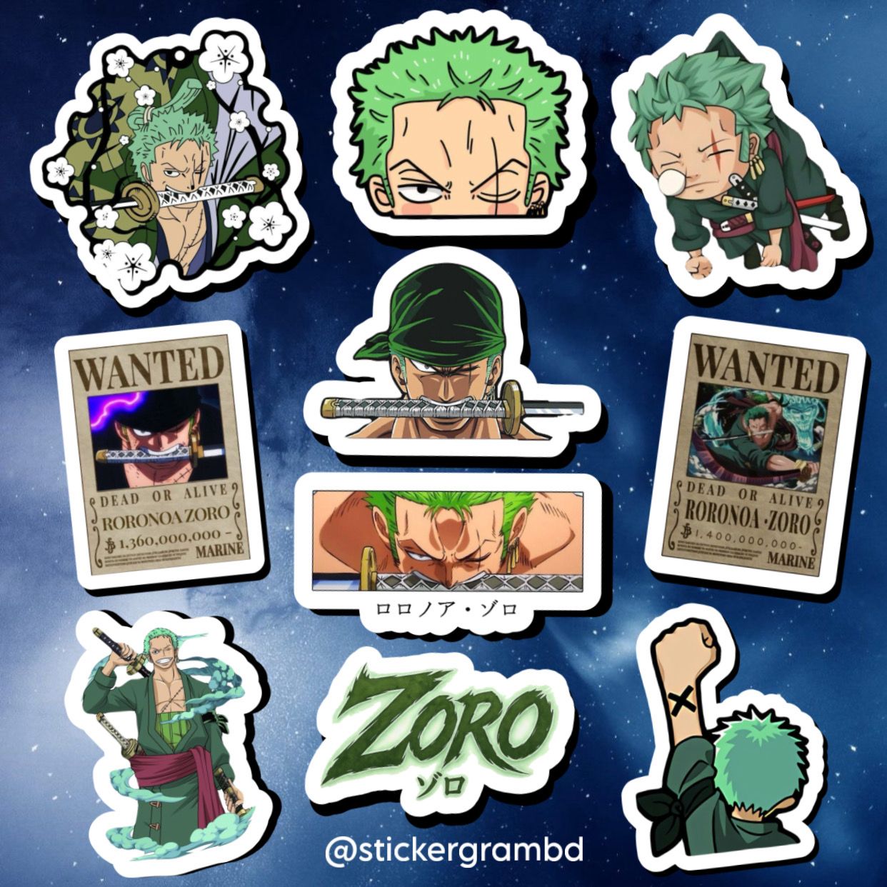 ZORO Sticker Set