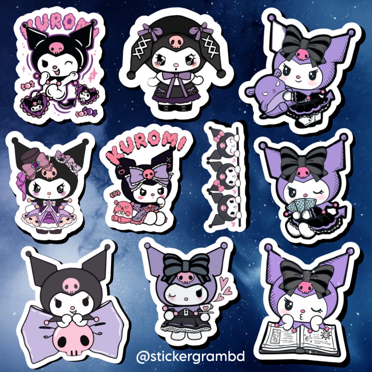 Kuromi Sticker Set 02