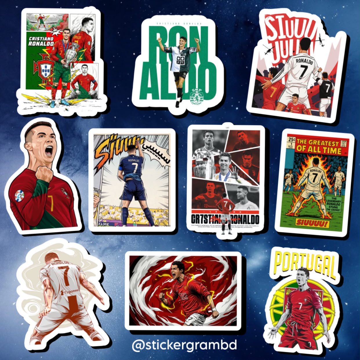 CR7 Sticker Set 04