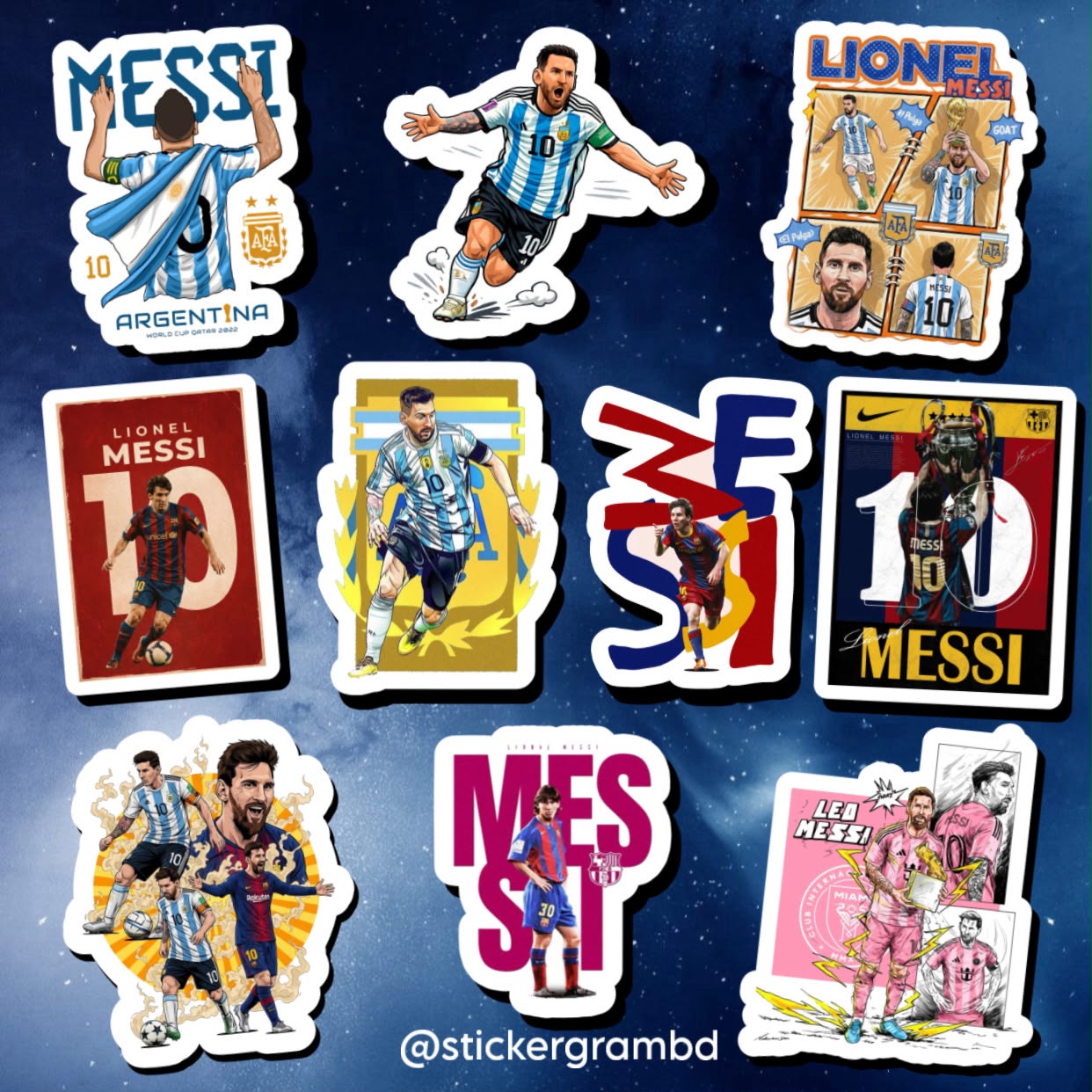 Messi Sticker Set 02