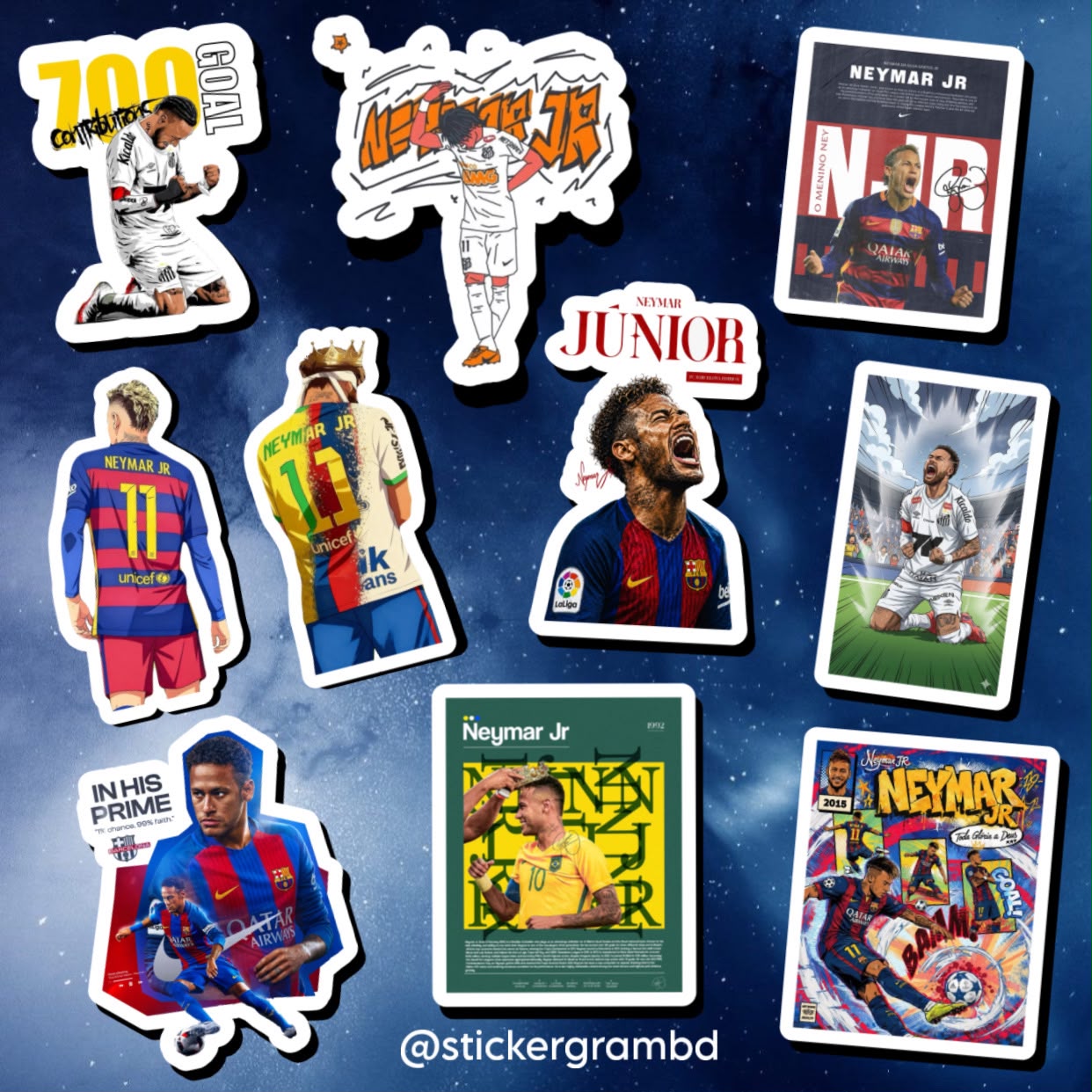 Neymar Sticker Set 03